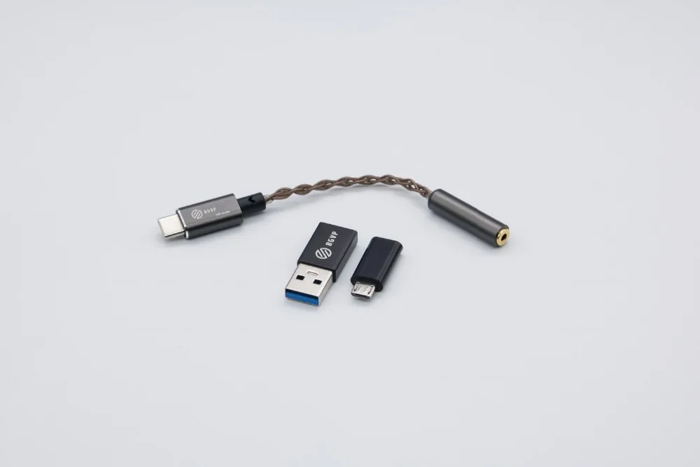 BGVP T01 DAC USB amplificador de Audio de alta fidelidad, tipo-c micro USB con adaptador совместимый с el telenfono celular PC W