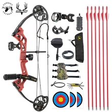 

Topoint M3 Archery Compound Bow Package Set for Beginners Junior&Kids Bow 17"-27" Draw Length 10-30Lbs Adjustable 260Fps IBO Axl