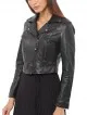 VAINAS, европейский бренд, Женская куртка из натуральной кожи, Женская куртка из натуральной овечьей кожи, мотоциклетная куртка, байкерские куртки Diona - Цвет: Black