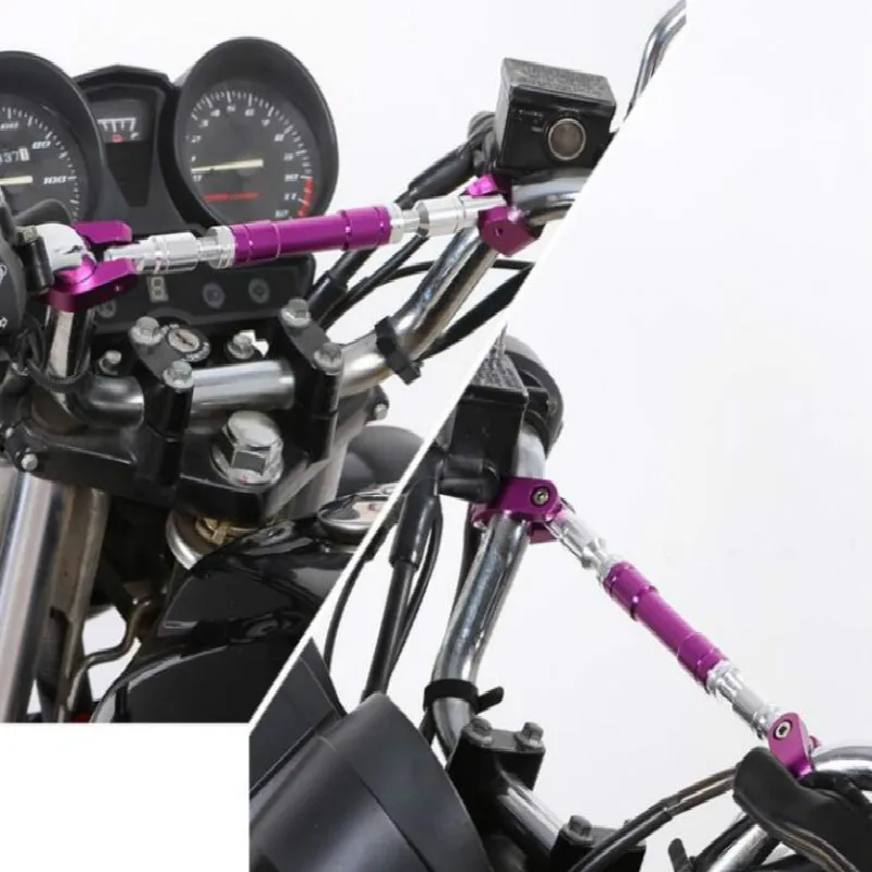 Универсальный 22 мм мотоцикл руль мотобайка регулируемые рукоятки Ручка Бар Руль усиленный алюминиевый сплав скоба
