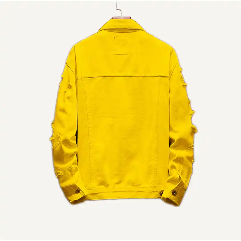 plus size yellow jean jacket