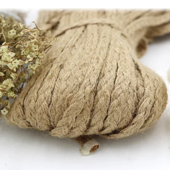 

100 Yard Hemp Braid Handmade DIY Production Raw Materials Retro Decoration Gift Box Packaging DIY Craft Supplies Clothing Sewing