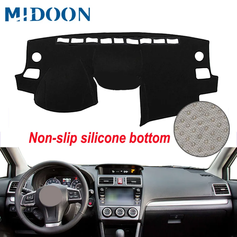 MIDOON для Subaru Impreza / XV WRX 4-го поколения 2012 - 2016 Forester SJ 2014-2018 коврик приборной панели
