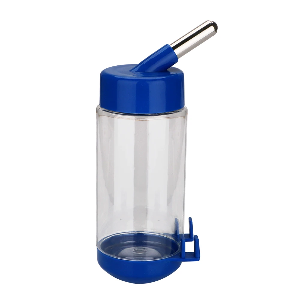 Convenient Dog Water Bottle Leak-proof Automatic Pet Guinea Pig Squirrel Rabbit Drinking Bowl Hanging Dispenser Feeder - Цвет: Синий
