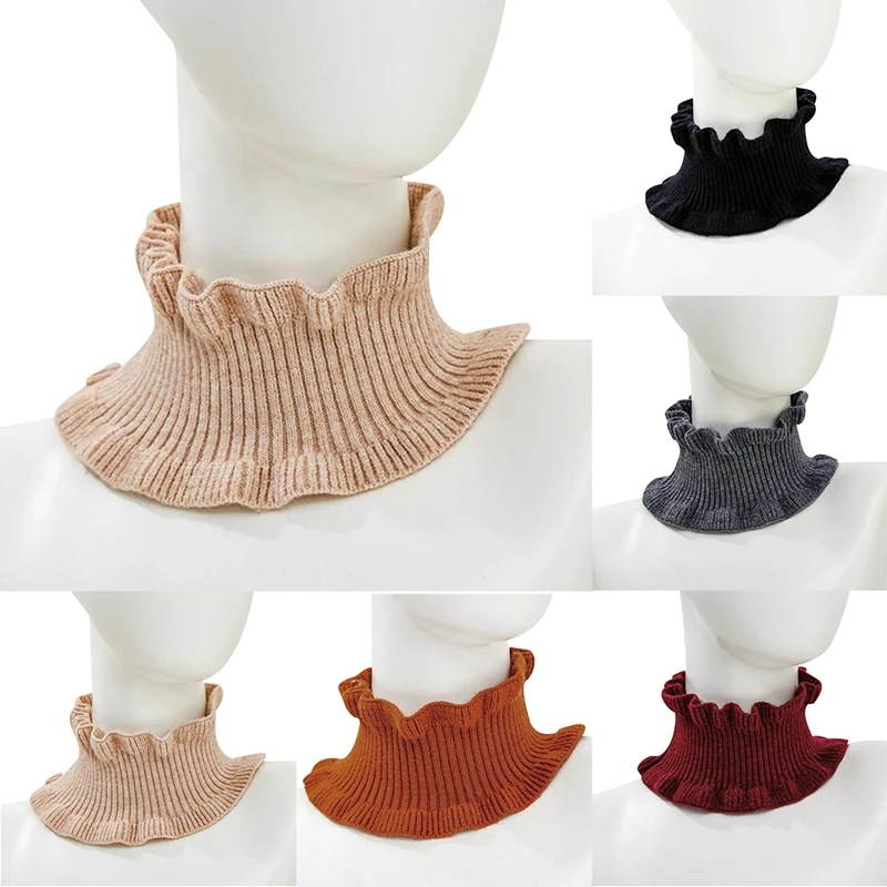 

2020 Designer Women Winter Scarf Thick Warm Wool Single-Circle Knitted Scarf For Ladies Neck Scarves Fashion Kids Scarf Collar