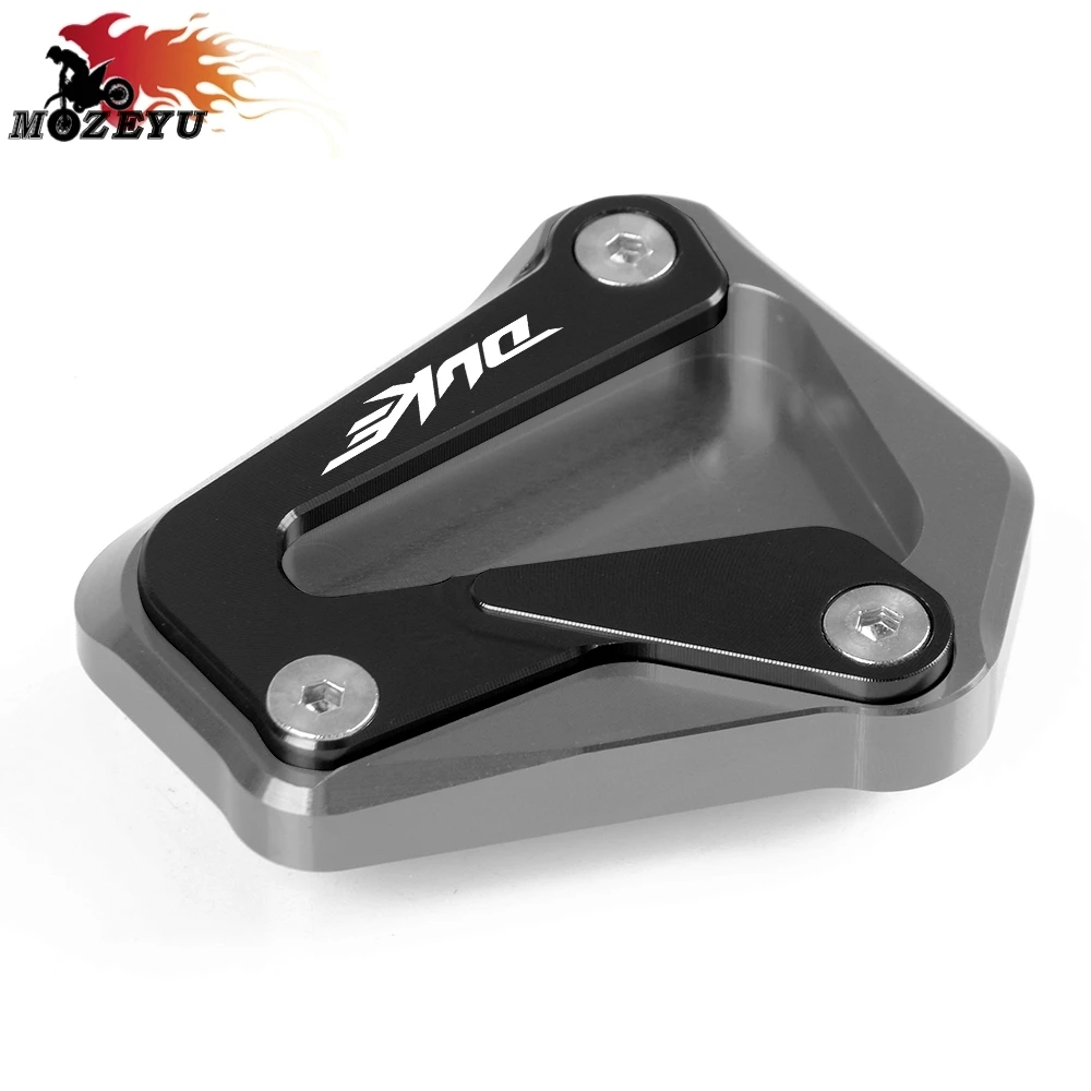 Мотоцикл CNC алюминиевый, для мотоцикла Kickstand боковой стенд удлинитель площадка для увеличения для KTM duke790 duke790 - Цвет: GY-BK