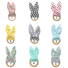 1 шт. детские мягкие Маленькие кроличьи ушки Деревянные игрушки для рук погремушки развивают ребенка интеллект ребенка хватая игрушка, ручной Колокольчик погремушка