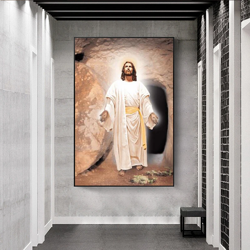 Religious Painting of Jesus Christ Printed on Canvas