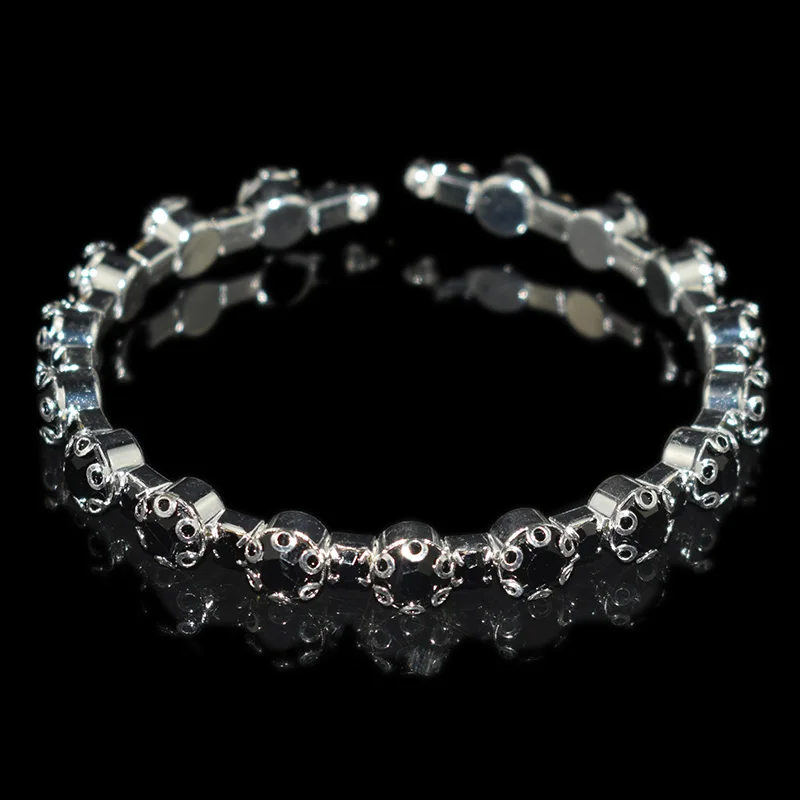 Crystal Bracelets Fashion Gold Plated Silver Plated Crystal Cuff Bracelets & Bangles Rhinestone Charm Bracelets for Women Girls Bridal Jewelry,bangle bracelet,crystal bracelets
