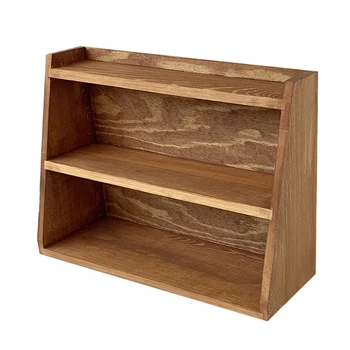 

A01-3 Layers Wood Storage Racks Brown Table Corner Decorations Tools for Perfume Makeup Cupcake Stand Candle Holders