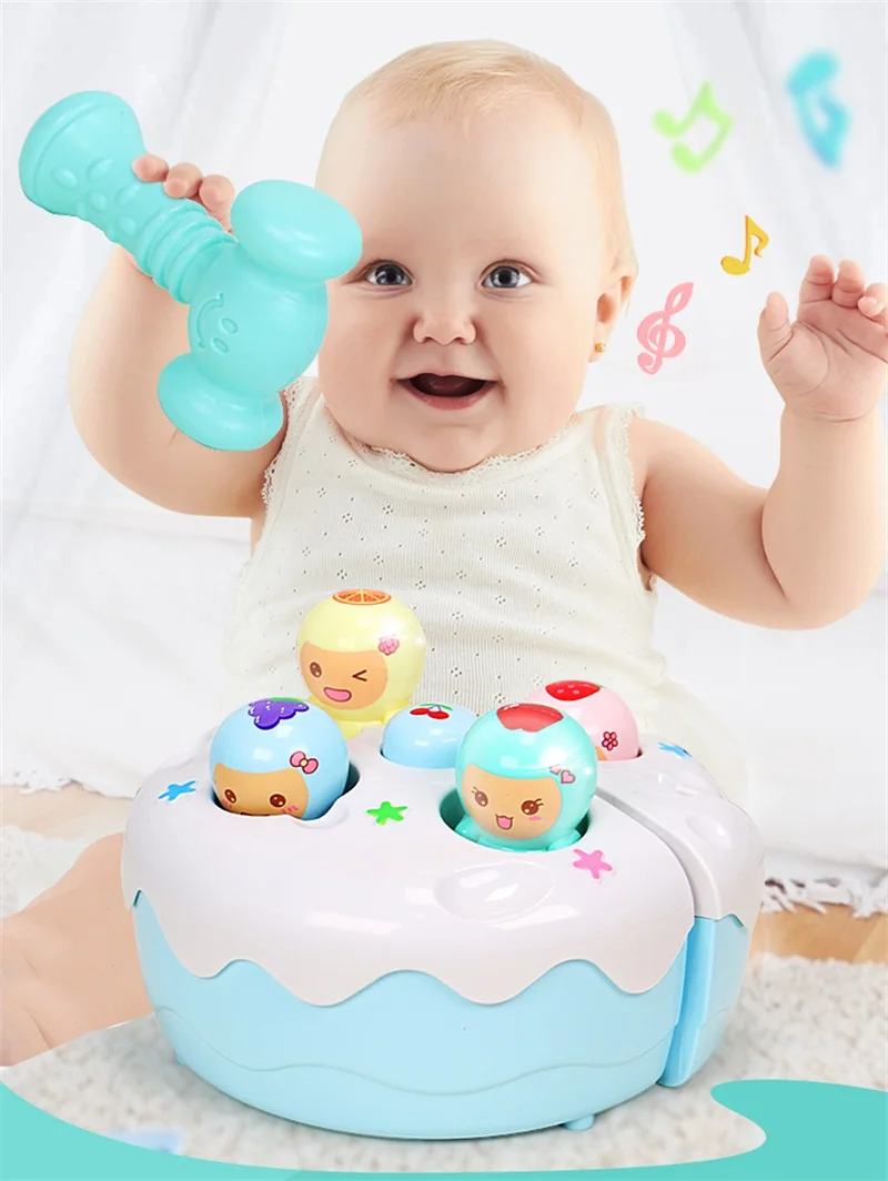 Jouets pour bébé de 0, 6, 12, 13, 24 mois, jouet éducatif pour bébé garçon  de 1 an, musique, jeu de taupe - AliExpress