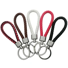 1 шт. модные ручные брелоки Кожаные Веревки мотоциклетные автомобильные брелоки для мужчин и женщин автомобильный брелок бирка для подарков аксессуары для стайлинга автомобилей