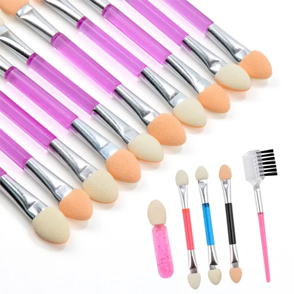 Зеркальные кисти для ногтей двусторонние аппликаторы теней одноразовые