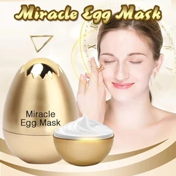 

Miracle Egg Mask anti aging Facial Sleeping Mask remove Wrinkle Moisturizing cream Yeast Egg shell mask face skin care treatment