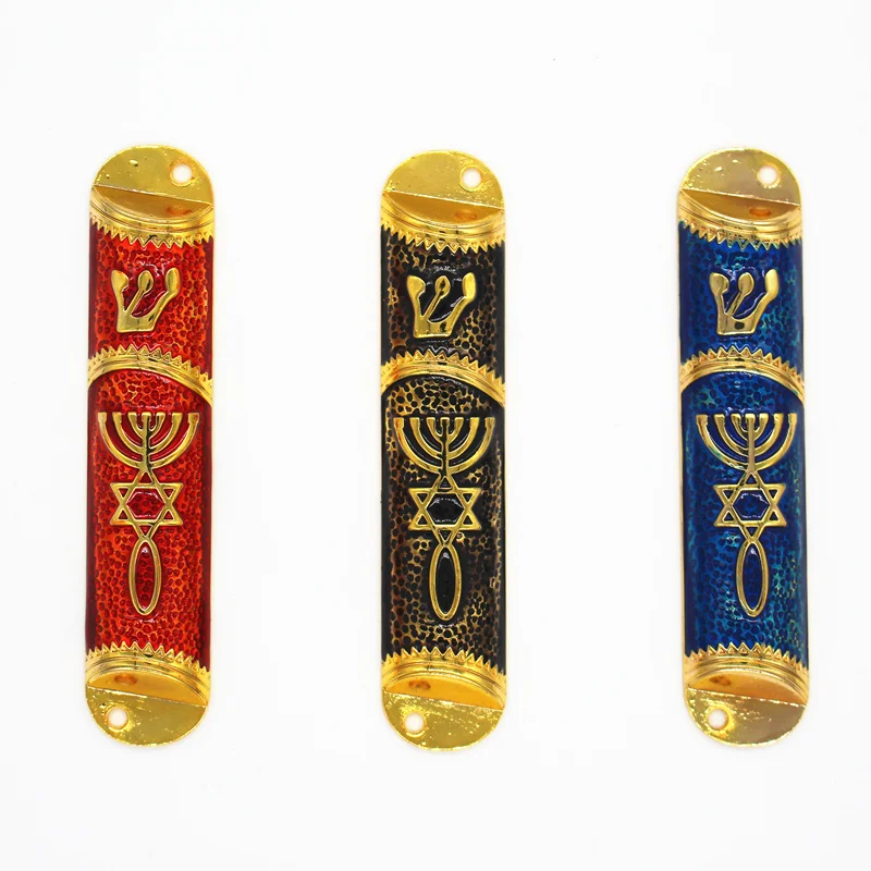 miniature horse figurines Mezuzah Case Home decor Mezuza With Torah parchment scroll Mezuzah miniature railway