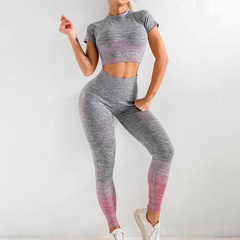 Yoga Sports Suits Sport Bra+High Waist Fitness Shorts