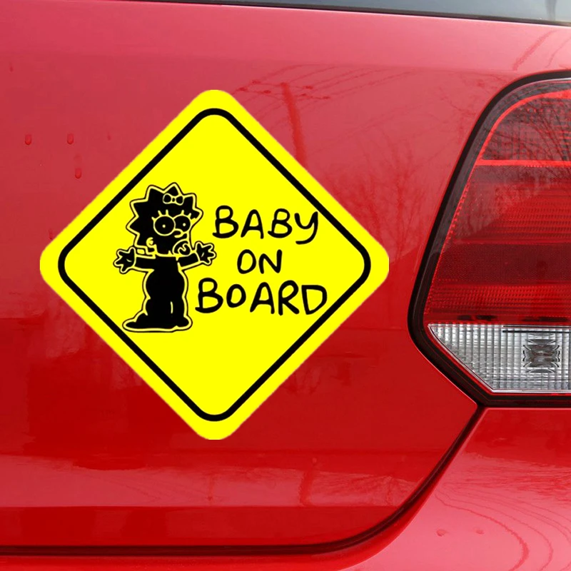 S4-0005#13 cm/17 cm Baby On Board Self-adhesive Decal Car Sticker Waterproof Auto Decors on Bumper Rear Window | Автомобили и