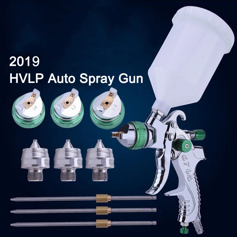 

Paint Spray Gun HVLP Set 1.4mm 1.7mm 2.0mm Steel Nozzle Painting Car Art Artistic Nail Manicure Inkjet Tattoo Spraying Airbrush