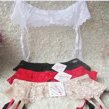 Женские кружевные подвязки на подтяжках Регулируемый двубортный пояс на талии для бедра высокие чулки плюс размер нижнее белье сексуальный подвязка пояс