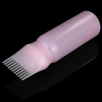 

120ML Dyeing Shampoo Bottle Oil Comb Hair Tools Hair Dye Applicator Brush Bottles Styling Tool Hair Coloring -