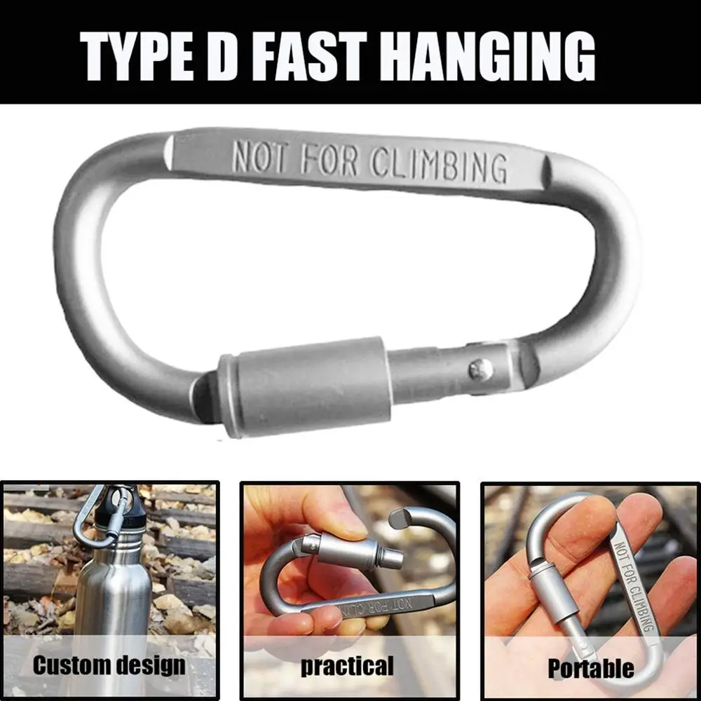 

Tactical Airsoft mini Carabiner Spring Backpack Clasps EDC Buckle Keychain Bottle Hook tool Hunt Camp Hike Climb Paracord New