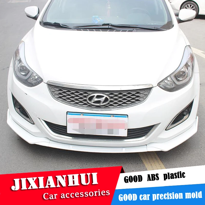 Комплект для Hyundai Elantra спойлер 2012-2015 ABS задний передний бампер диффузор защитные
