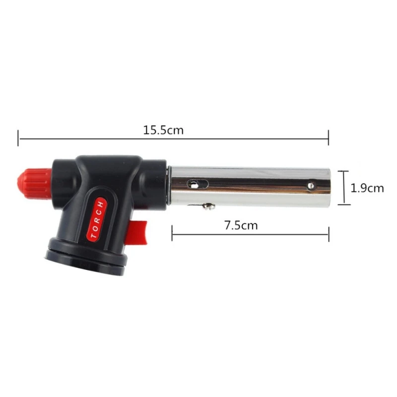 Газовый сварочный фонарь огнемет Бутановая горелка Сварка автоматическое зажигание выпечки огонь факел пламя для барбекю Кемпинг Открытый Туризм