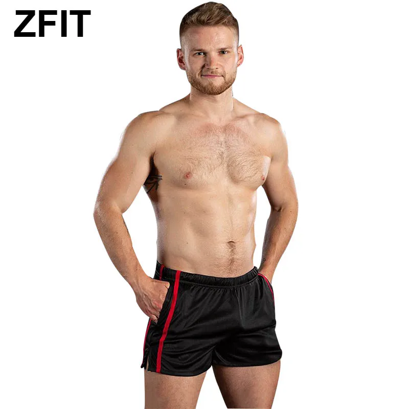 ZFIT новые шорты для бега, мужские шорты для фитнеса бодибилдинга, мужские сетчатые баскетбольные тренировочные шорты, мужские быстросохнущие шорты для бега