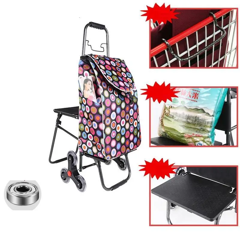 Compra carito Koszyk Тележка для покупок De Courses Avec Roulettes Mesa Cocina настольная колесница Roulant Carrello Cucina Кухонная Тележка - Color: Number 14