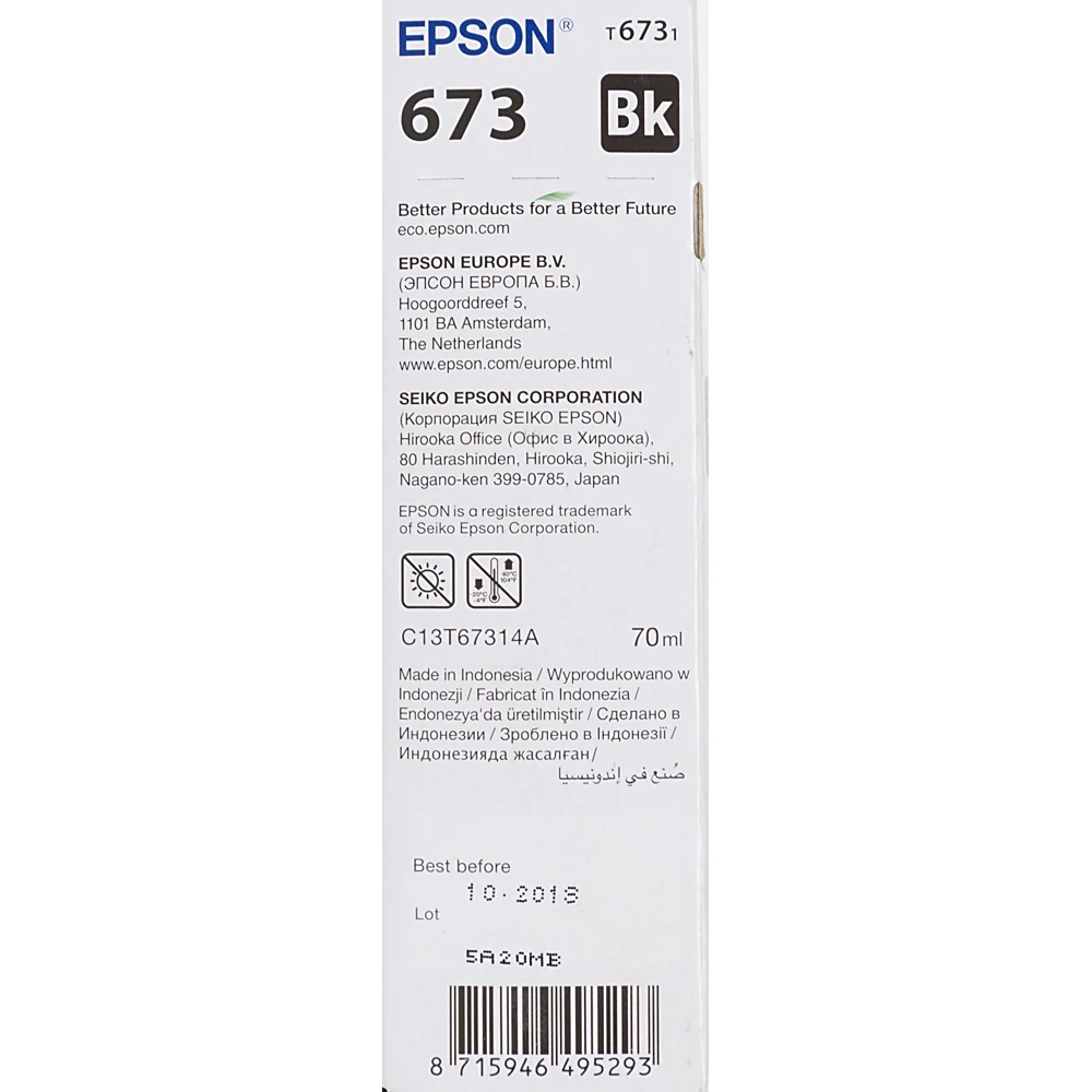 Картридж EPSON T6731, черный