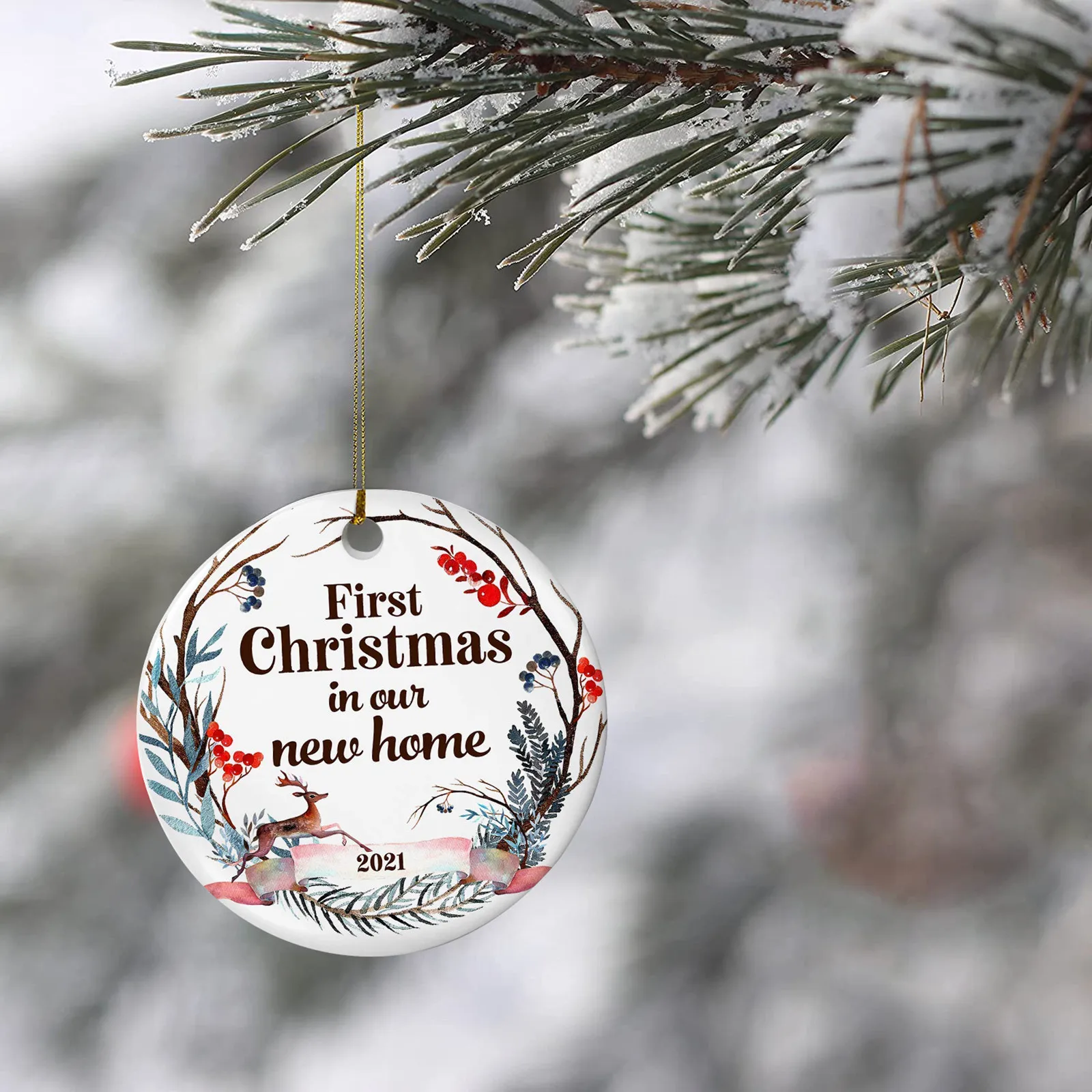 First Christmas In New Home 2022 New Home Christmas Ornament ,First Christmas In Our New Home Ornament 2022,Family  Christmas Ornaments,2022Christmas Ornamen Gift - Aliexpress Home & Garden