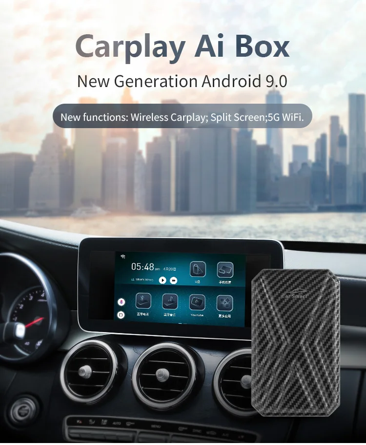 Nova atualização 4 + 64g carplay caixa