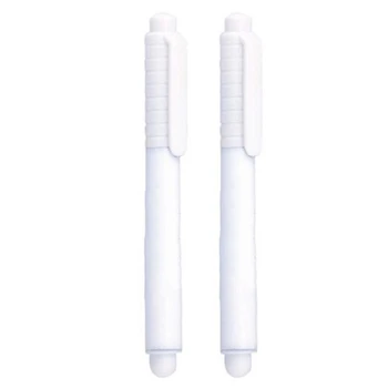 

2pcs Portable Fine Tip Windows Glass White Liquid Chalk Pen Dust Free Stationery For Blackboard Kids Student Marker Dry Erase