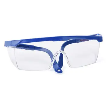 

Protective Anti-Fog Glasses Isolation Breathable Anti-Spit Goggles Fully Clear Vision Safety Anti-Splash Goggles Blue Frame