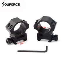 2шт 25,4 мм кольцо прицел с креплением Вивер рельс крепление 20 мм Пикатинни кольцо для рамка для фонарика принадлежности для охоты
