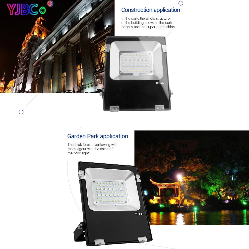 Miboxer 20 Вт RGB+ CCT Светодиодный прожектор FUTT04 водонепроницаемый IP65 AC100~ 240 В наружная лампа для садового строительства пастбища освещение
