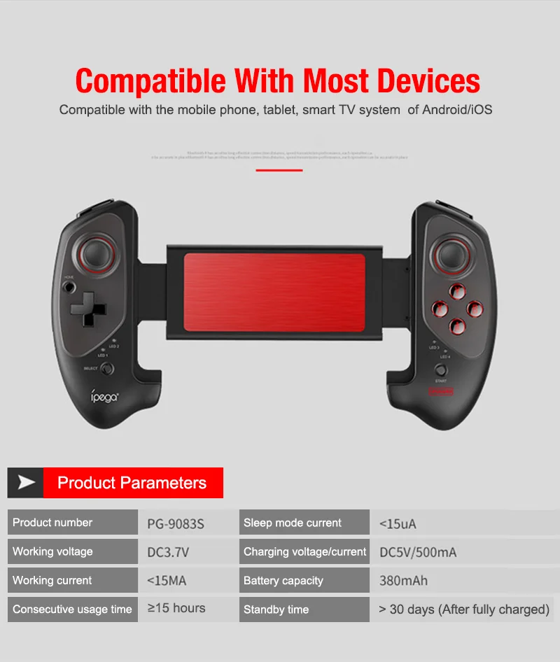 IPEGA обновление PG-9083S выдвижной беспроводной Bluetooth игровой контроллер геймпад для Android/iOS окно PG9083