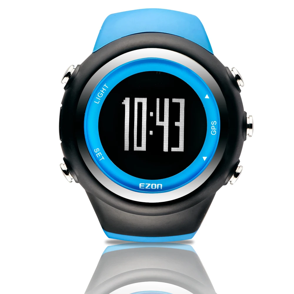 

Men's Digital Sport Watch Gps Running Watch With Speed Pace Distance Calorie burning Stopwatch Waterproof 50M