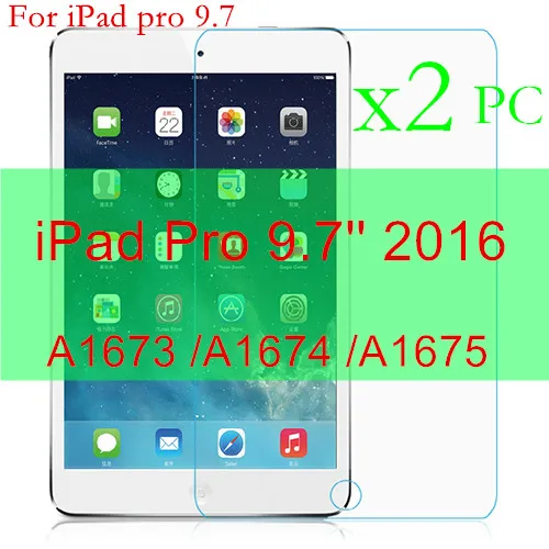 2 шт Защитное стекло для apple ipad air 1 2 pro 9,7 10,5 устойчивая к царапинам Защита экрана для ipad 2, 3, 4 стеклянная пленка - Цвет: For iPad Pro 9.7