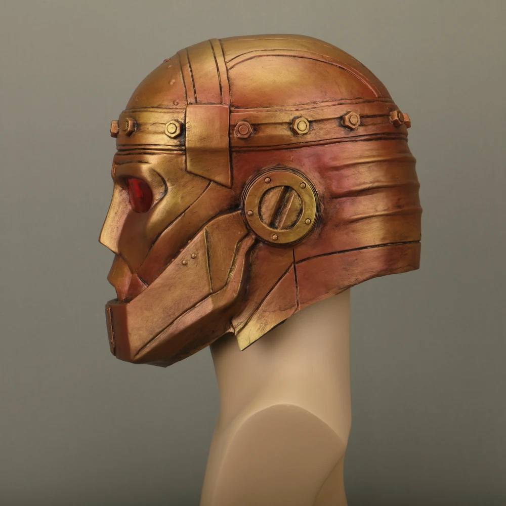 Anime Doom Patrol Mask Robotman LED Latex Helmet Halloween Superhero Mask Cosplay Prop (5)
