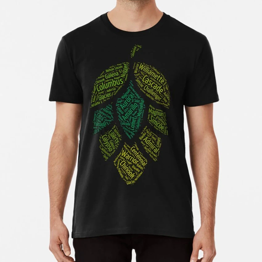 Hop Varietals T shirt hop hops beer geek brewing brewer apa pale ale | Мужская одежда