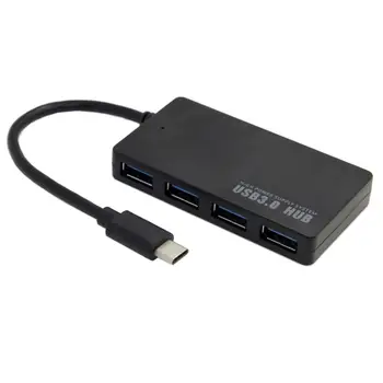 

многократный 4-портовый концентратор к USB 3,1 Type C USB-C адаптер для ПК ноутбука планшета ноутбука Поддержка Windows 8 MacOS