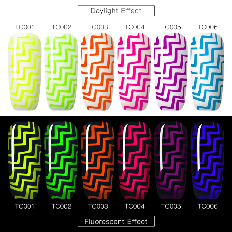 8 мл флуоресцентный ноготь штамповочная пластина гель для печатей лаком для ногтей печать масло светится в темноте замочить УФ Гель-лак для ногтей