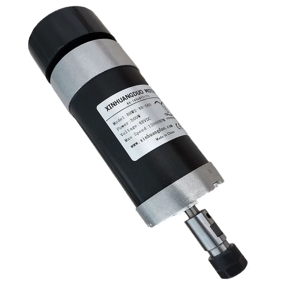48v 500W ER11 Brushless Spindle 57MM Clamp Screws 48V Brushless Motor Driver 48VDC 10.5A Power Supply