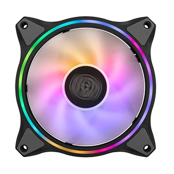 

Cooler Master MF120 HALO 12cm addressable 5V/3PIN ARGB fan Computer case PWM quiet RGB fan CPU Cooler Water Cooling Replace Fan