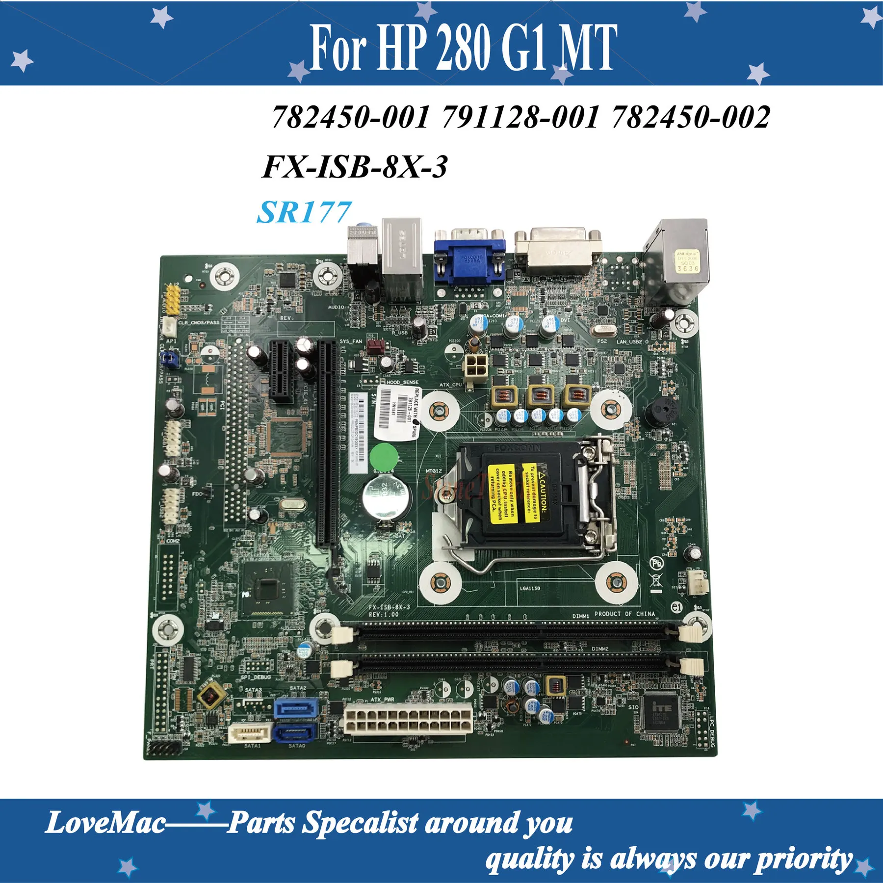 Высокое качество 782450-001 791128-001 782450-002 для HP 280 G1 MT материнская плата DDR3 LG1150 FX-ISB-8X-3 100%