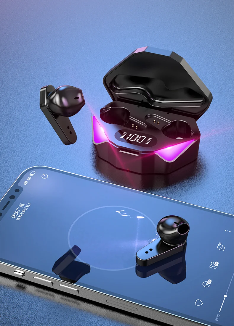 wireless earphones TWS Wireless Earbuds Touch Control Earphone No Delay Noise Reduction Bluetooth Headphone E-Sport Gaming Headset with MicTWS Wireless Earbuds Touch Control Earphone No Delay Noise Reduction Bluetooth Headphone E-Sport Gaming Headset with Mic

Bluetooth headset parameters:

1. Bluetooth version: BT5.0

2. Bluetooth protocol: HSP1.2, HFP1.6, A2DP1.3, AVRCP1.5 

3. rated voltage: 3.7V

4. Frequency:2.4G

5. Power display: support

6. Transmission distance: 10 m

7. Listen to songs
