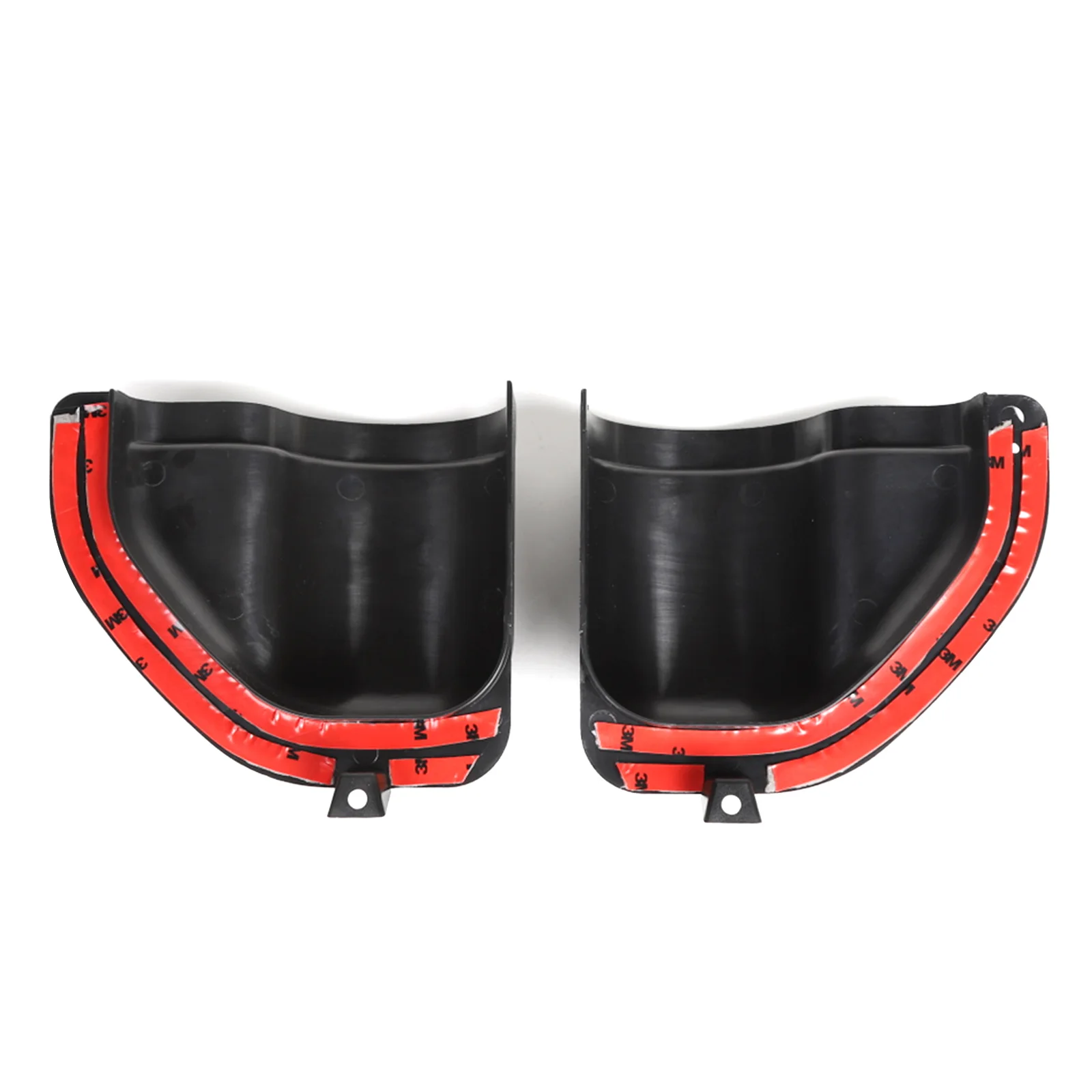 Areyourshop ABS черный 2 шт. передние дверные карманы Органайзер коробка для Jeep Wrangler JL вверх двери Органайзер коробка авто запчасти