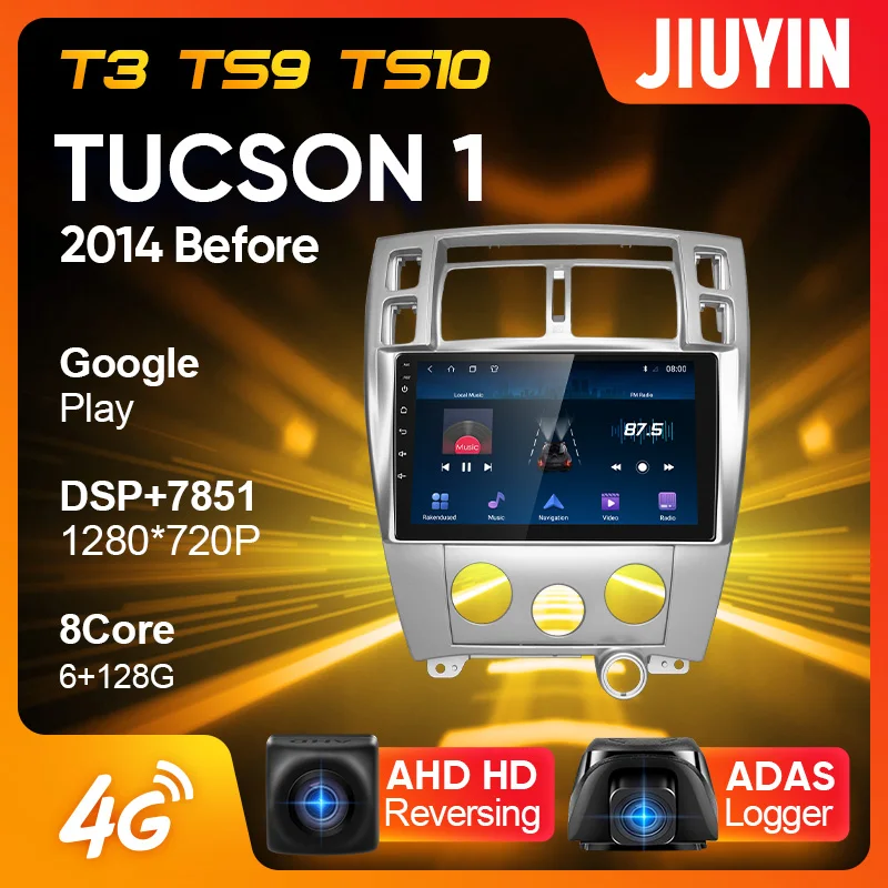 JIUYIN Тип C автомобильный Радио Мультимедиа Видео плеер навигация GPS для Hyundai Tucson 1