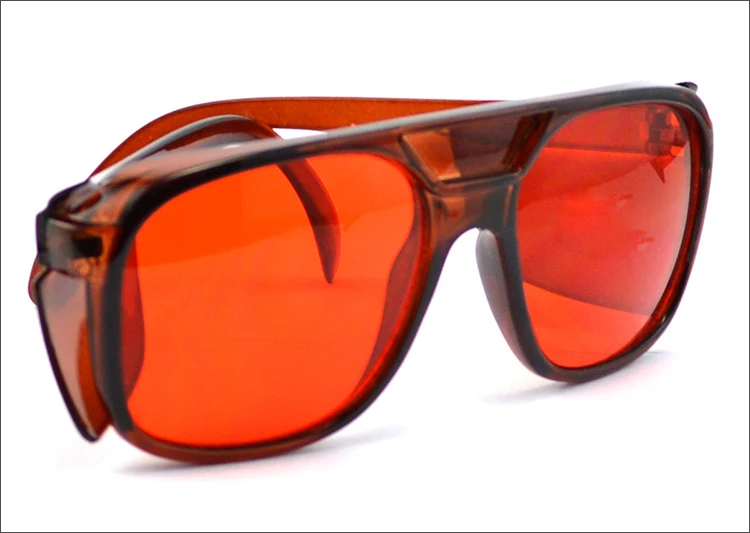 200-540nm/532nm New Laser Goggles Eye Protection Blue Lens For Preventing Red Lasers With Portable Carring Case Safety Glasses